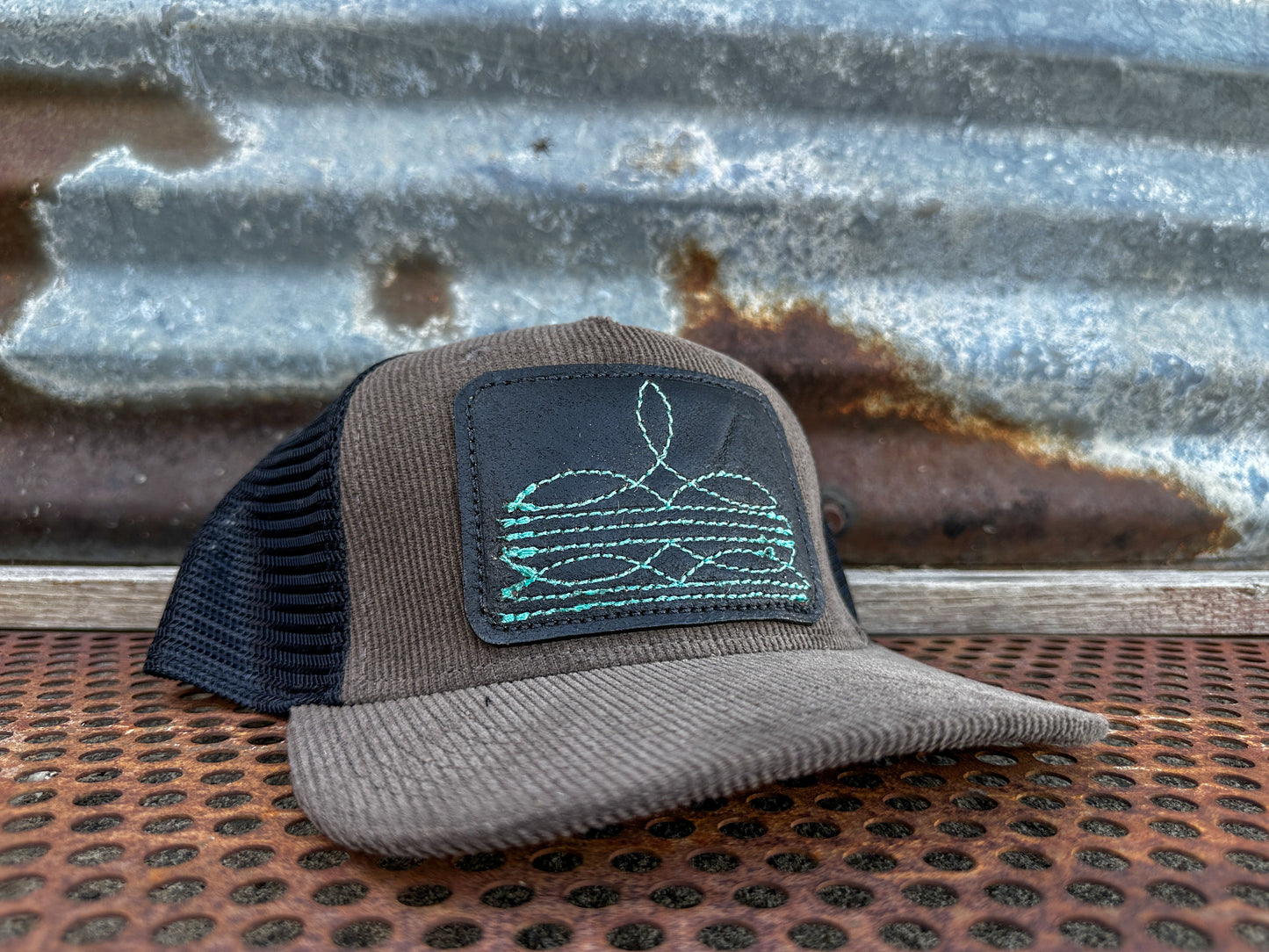 Boot Stitch Corduroy Cap