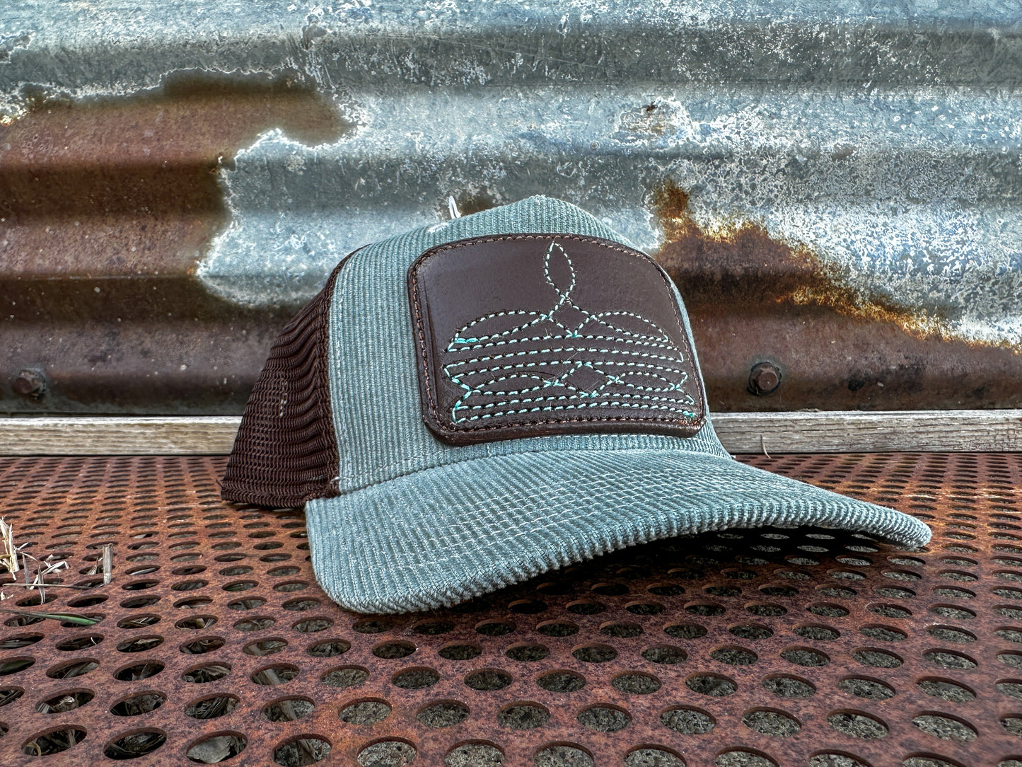 Boot Stitch Corduroy Cap