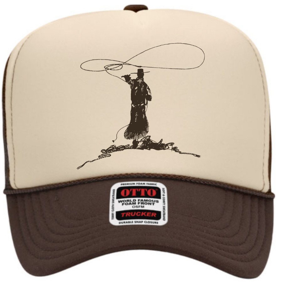 Gotta Catch’m First Foam Trucker Cap in Neutral Splits