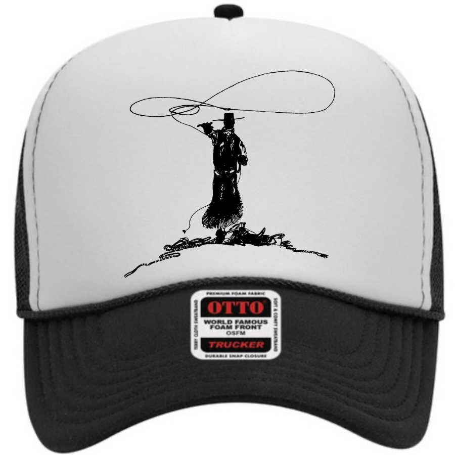 Gotta Catch’m First Foam Trucker Cap in Neutral Splits
