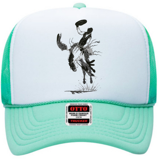Bronc Snapper Foam Trucker Cap in Spring Colors