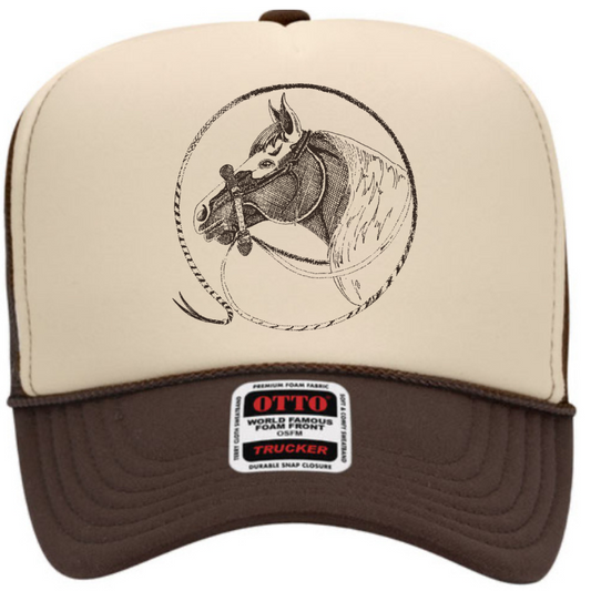 Jaquima Foam Trucker Cap in Neutral Splits